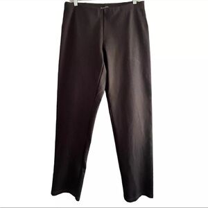 Eileen Fisher Rayon, Nylon Spandex Stretch Ponte Straight Pull on Pants Size M